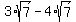 3%2Asqrt%287%29-4%2Asqrt%287%29