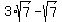 3%2Asqrt%287%29-sqrt%287%29