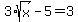 3%2Asqrt%28x%29-5=3