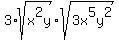 3%2Asqrt%28x%5E2y%29%2Asqrt%283x%5E5y%5E2%29