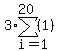 3%2Asum%28%281%29%2Ci=1%2C20%29