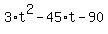 3%2At%5E2+-+45%2At+-+90