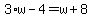 3%2Aw-4=w%2B8