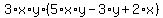 3%2Ax%2Ay%2A%285%2Ax%2Ay-3%2Ay%2B2%2Ax%29