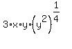 3%2Ax%2Ay%2A%28y%5E2%29%5E%281%2F4%29