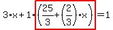 3%2Ax%2B1%2Ahighlight%28%2825%2F3%2B%282%2F3%29%2Ax%29%29=1