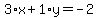 3%2Ax%2B1%2Ay=-2