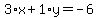 3%2Ax%2B1%2Ay=-6