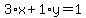 3%2Ax%2B1%2Ay=1