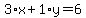 3%2Ax%2B1%2Ay=6