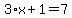3%2Ax%2B1=7
