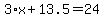 3%2Ax%2B13.5=24