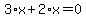3%2Ax%2B2%2Ax=0