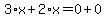 3%2Ax%2B2%2Ax=0%2B0