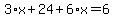 3%2Ax%2B24%2B6%2Ax=6