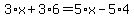 3%2Ax%2B3%2A6=5%2Ax-5%2A4