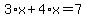 3%2Ax%2B4%2Ax=7