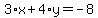 3%2Ax%2B4%2Ay=-8