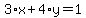 3%2Ax%2B4%2Ay=1