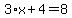 3%2Ax%2B4=8
