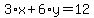 3%2Ax%2B6%2Ay=12