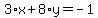 3%2Ax%2B8%2Ay=-1