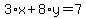 3%2Ax%2B8%2Ay=7