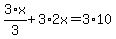 3%2Ax%2F3%2B3%2A2x=3%2A10