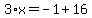 3%2Ax=-1%2B16