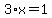 3%2Ax=1