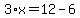 3%2Ax=12-6