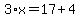 3%2Ax=17%2B4
