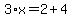 3%2Ax=2%2B4