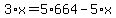3%2Ax=5%2A664-5%2Ax