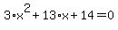 3%2Ax%5E2%2B13%2Ax%2B14=0