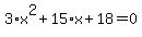 3%2Ax%5E2%2B15%2Ax%2B18=0