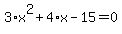 3%2Ax%5E2%2B4%2Ax-15=0
