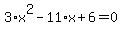 3%2Ax%5E2-11%2Ax%2B6=0