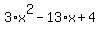 3%2Ax%5E2-13%2Ax%2B4