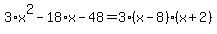3%2Ax%5E2-18%2Ax-48=3%28x-8%29%28x%2B2%29