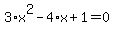 3%2Ax%5E2-4%2Ax%2B1=0
