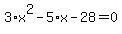 3%2Ax%5E2-5%2Ax-28=0