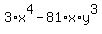 3%2Ax%5E4-81%2Ax%2Ay%5E3