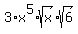 3%2Ax%5E5%2Asqrt%28x%29%2Asqrt%286%29