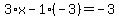 3%2Ax-1%28-3%29=-3