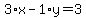 3%2Ax-1%2Ay=3