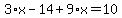 3%2Ax-14%2B9%2Ax=10