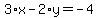 3%2Ax-2%2Ay=-4