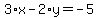3%2Ax-2%2Ay=-5