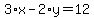 3%2Ax-2%2Ay=12